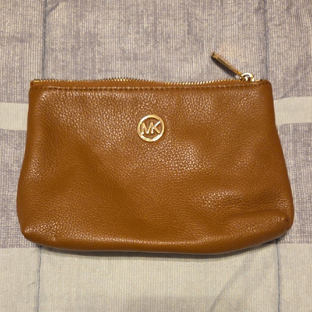 Michael Kors Tan Leather Clutch